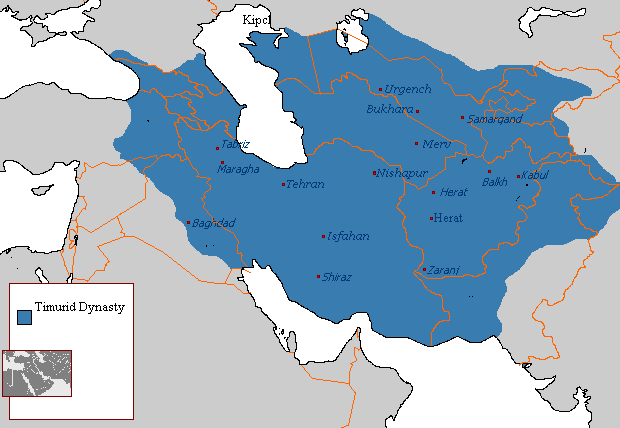 قلمرو حکمرانی تیموریان