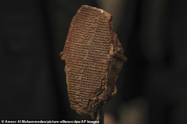 The researchers say that the Hymn to Babylon would have circulated at the same time as the Epic of Gilgamesh, the oldest long poem in recorded history (pictured) 