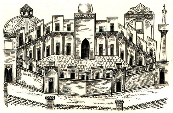 مینیاتوری از عمارات شام غازان